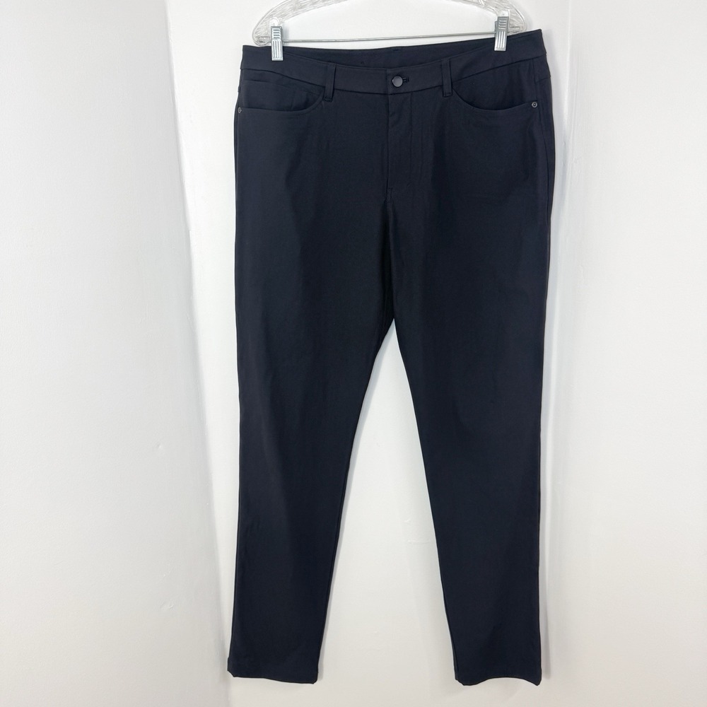 Lululemon ABC Classic Fit 5 Pocket Chino Pant Mens Size 36 Tall Black M5AQMT